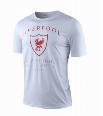 camisetas de fútbol blanco entrenamiento de Liverpool 2019-2020